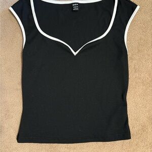 Black and White Women's Top